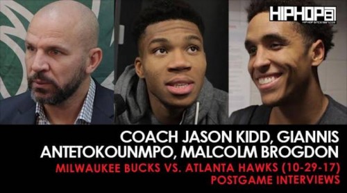 Bucks-recap-500x279 Coach Jason Kidd Talks Team Improvement, Giannis Antetokounmpo Talks MVP Chances, Malcolm Brogdon Talks Playing in Atlanta (Milwaukee Bucks vs. Atlanta Hawks) (10-29-17) (Postgame Interviews)  