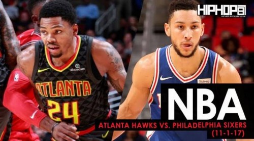 Hawks-Sixers-500x279 Philadelphia Freedom: Atlanta Hawks vs. Philadelphia Sixers (11-1-17) (Recap)  
