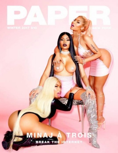 NickiPaper-384x500 Nicki Minaj Covers Paper Magazine  