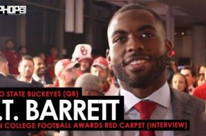 Ohio State Buckeyes (QB) J.T. Barrett Talks LeBron James, His Favorite Nike LeBron Cleats, the Cotton Bowl & More at the ESPN College Football Awards Red Carpet (Video)
