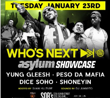 Hot 97’s Who’s Next Stage To Feature Newly Launched Asylum Records Today 1/23!