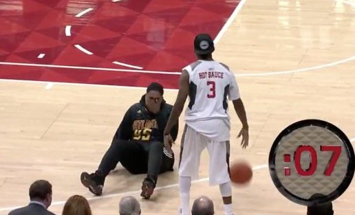 Stay On Your Toes: Atlanta Hawks Fan Gets His Ankle Broken By Streetball Legend Hot Sauce (Video)