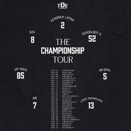 championship-tour-500x500 TDE Announce 'The Championship Tour'  