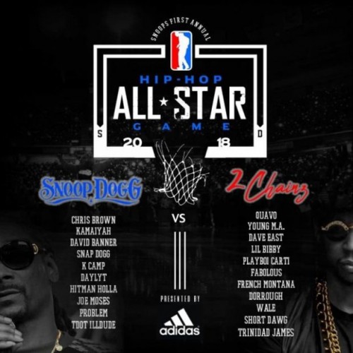 HipHop-basketball-500x500 2 Chainz & Snoop Dogg Announce The 2018 Hip Hop All-Star Basketball Team Rosters  