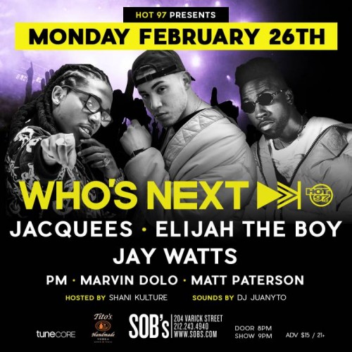 whosnext-2-26-500x500 Hot 97’s “Who’s Next” w/ Jacquees, Elijah The Boy & Jay Watts!  