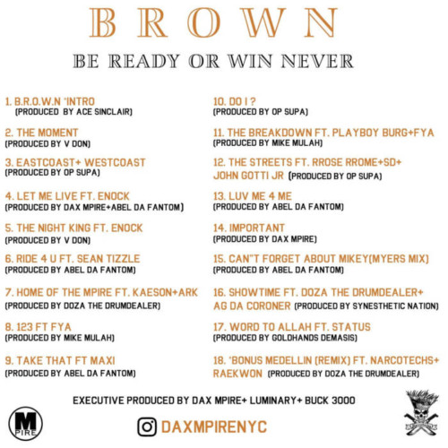 2-1-500x500 Dax MPIRE - "B.R.O.W.N." (Album Stream)  