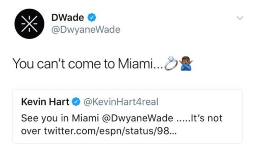 Wade-Hart-2-500x299 Dwyane Wade Has a Monster Game 2 in Philly; Shares Some Trash Talk with Kevin Hart  