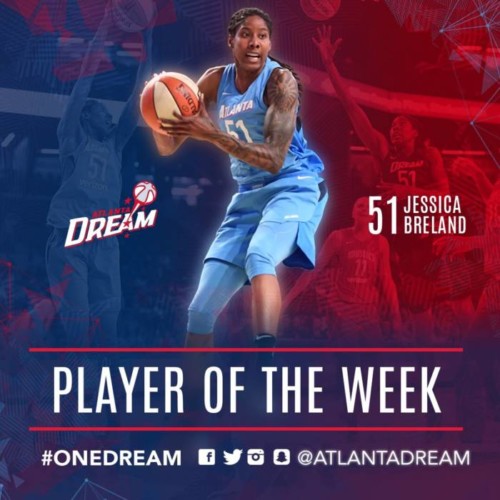 Jessica-500x500 Jessica Breland of the Atlanta Dream Has Been Named the WNBA’s Eastern Conference Player of the Week  