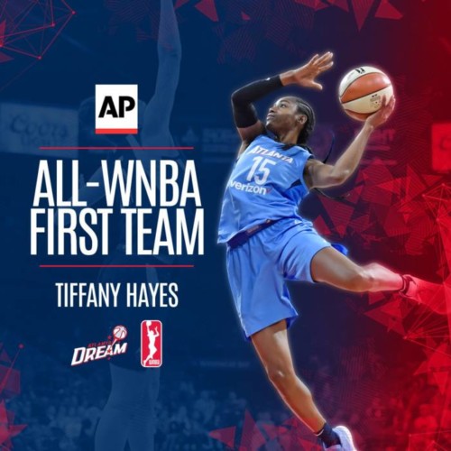 Tiffany-hayes-500x500 Hayes & Glory: Atlanta Dream Star Tiffany Hayes Named to the AP First Team All-WNBA  