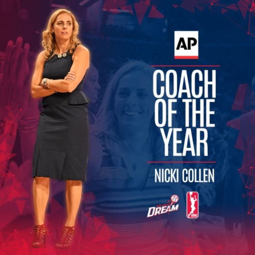 collen-500x500 Dreamed & Achieved:  Atlanta Dream Head Coach Nicki Collen Named AP Coach of the Year  