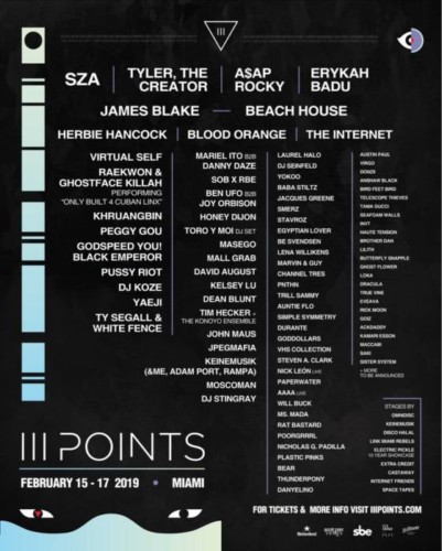 Dn9K0UzUcAMIvbZ-401x500 SZA, A$AP Rocky, Tyler The Creator & More to Headline III Points Festival!  