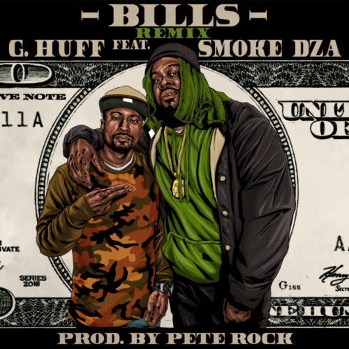 G-HUFF-bills-artwork-by-Gift-Revolver-500x500 G.Huff - Bills Ft. Smoke DZA (Prod. by Pete Rock)  