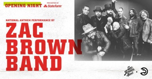 zac-brown-2-500x261 3x Grammy Award Winning Zac Brown Band To Sing National Anthem At The Atlanta Hawks 2018-19 Season Home Opener In The All New State Farm Arena  