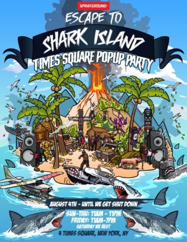 IMG_5018-386x500 Escape to Shark Island - Sprayground Timesquare Popup Party!  