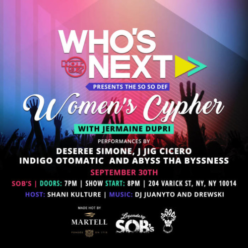 WN-SoSoDef-WC-flyer-3-500x500 Hot 97’s Who’s Next Presents The So So Def Women’s Cypher w/ Jermaine Dupri & More on 9/30  