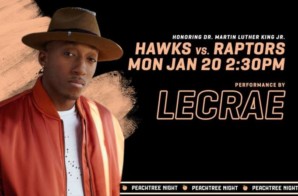 Inspirational Hip-Hop Artist Lecrae Will Perform at the Annual Atlanta Hawks MLK Day Game on Monday, Jan. 20 vs. Toronto