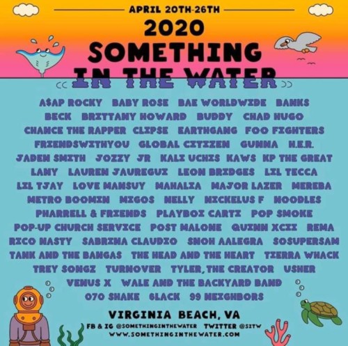 4591F3A2-7F56-44F7-AC84-6A0BA81DB155-500x497 A$AP Rocky, Chance The Rapper, Post Malone & More Set To Hit The Stage At “Something In The Water Festival” 2020  