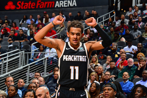 Trae-Young--500x333 Everyday A Star Is Born: Atlanta's Trae Young Leads Eastern Conference Guards in First Fan Returns of NBA All-Star Voting  