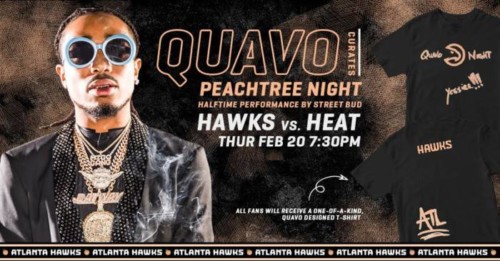 Quavo-500x261 Street Bud Headlines “Quavo Night” As the Hawks Take On the Miami Heat Tonight, Feb. 20  