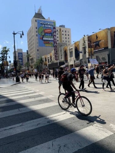 70F7FEC0-74CB-4DC9-B436-2B89875C8781-375x500 Protestors March Down Hollywood BLVD Chanting George Floyd, Breonna Taylor, and The Names Of Other Police Brutality Victims  