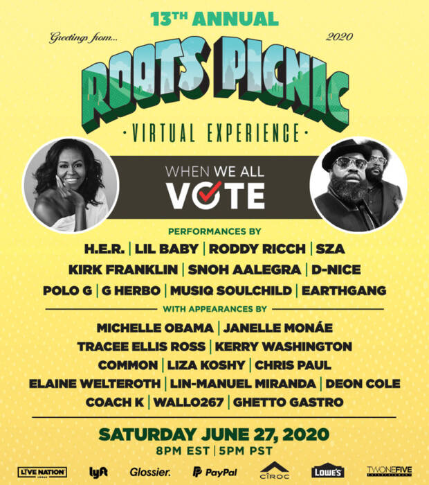 Roots Picnic Goes Virtual This Saturday! Tune In! Home of Hip Hop