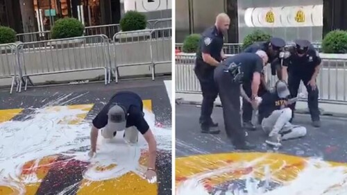 Man-arrested-twice-for-destroying-Black-Lives-Matter-mural-painting-before-Trump-Tower-500x281 Man arrested twice for destroying Black Lives Matter mural painting before Trump Tower  