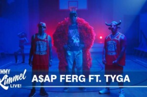 Dennis Rodman Joins A$AP Ferg & Tyga on Jimmey Kimmel Live (Video)