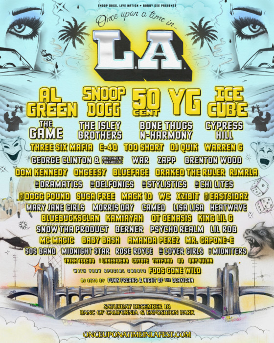SNOOP DOGG, 50 CENT, YG, DRAKEO THE RULER JOIN AL GREEN, THE ISLEY