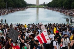 A large rally to support voting rights took place in Washington D.C.
