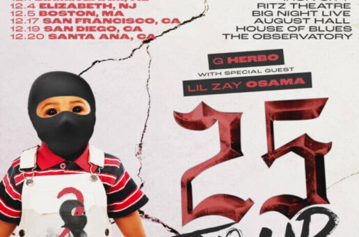 LIL ZAY OSAMA ANNOUNCED AS SUPPORTING ACT ON G HERBO’S MONSTER ENERGY OUTBREAK TOUR, BEGINNING THIS FRIDAY, 11.12