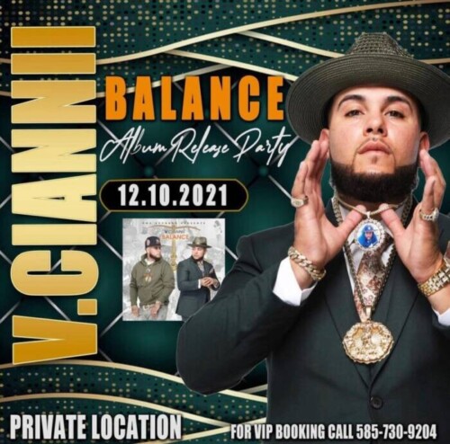 party-500x494 Rochester Artist V. CIANNII Debuts EP “BALANCE” ft. Klass Murda, Trav, Lil Wes, Dottchi & Lil Perco at Private Album Release  
