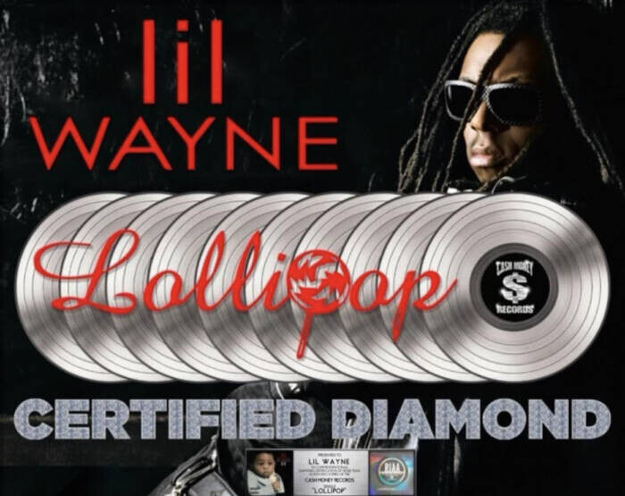 MUSIC ICON LIL WAYNE GOES RIAA DIAMOND WITH “LOLLIPOP” Home of Hip