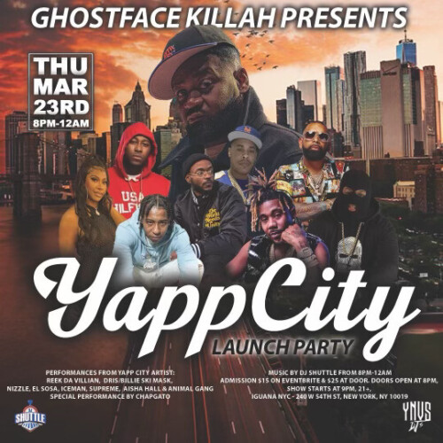 GFKIG-500x500 Nizzle Man will be performing live for Ghostface Killah’s Yapp City launch party  