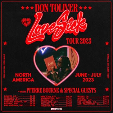 unnamed-61 DON TOLIVER ANNOUNCES THEE LOVE SICK TOUR 2023 FEATURING SPECIAL GUESTS PI’ERRE BOURNE AND MORE  