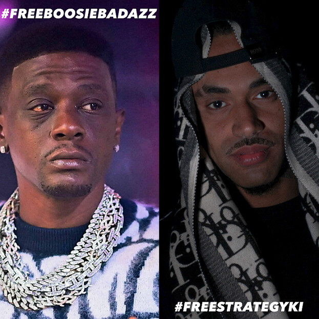 FREE-BOOSIE-FREE-STRATEGY Justice for Boosie Badazz and Strategy KI in new #FreeBoosieBadazz#FreeStrategyKI campaign