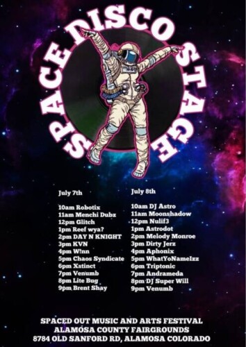 74A953A3-4908-4684-A7B6-19FB3F8C9D40-354x500 Spaced Out Music & Arts Festival Is Returning To Earth July 7th And 8th At The Alamosa County Fairgrounds In Alamosa, Colorado