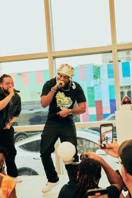 unnamed-73 Armani White and Bankrol Hayden Perform and Sip D'USSÉ on at Billionaire Boys Club in Wynwood  