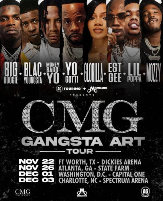 CMG The Label Announces Gangsta Art Arena Tour Hipnaija Com