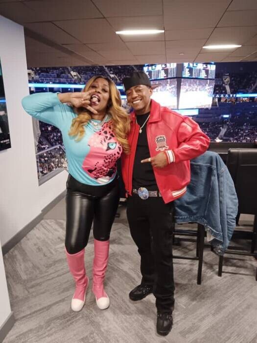 706DF7B8-F547-4D79-B14B-8C90C923EE35 Cassidy's Unforgettable Performance at The Brooklyn Nets Game: A Night of Epic Entertainment, “Mobbin With The Goat Gang!”  