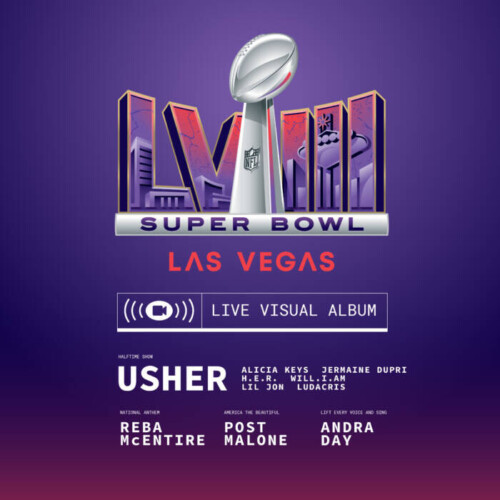 SBLVIII_LVA_COVERS_02_11_C-500x500 NFL Releases Live Visual Album "Super Bowl LVIII Live" Featuring Usher, Alicia Keys & More  