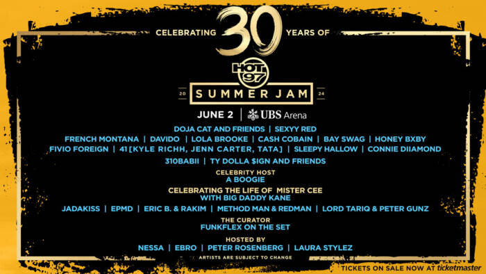 unnamed-45 HOT 97 Celebrates 30th Anniversary of Summer Jam Series with a Packed List of Artists including: Sexyy Red, Doja Cat and Friends, French Montana, Davido, Lola Brooke, Fivio Foreign, and many more  