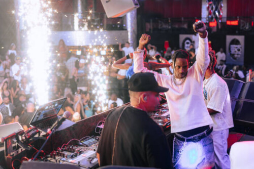 DjRomeo_TravisScott1-500x334 DJ Romeo Sets the Stage at James Harden's Star-Studded Las Vegas Birthday Bash