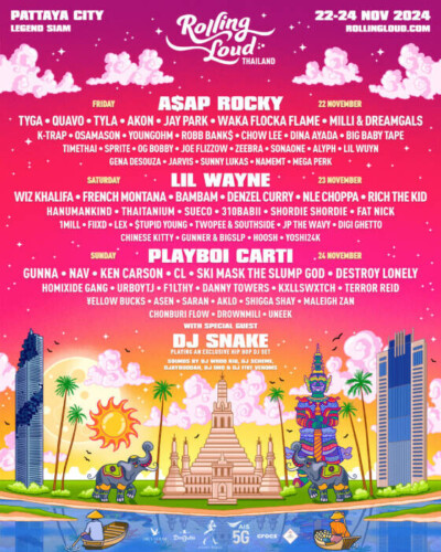 unnamed-14-400x500 Rolling Loud Thailand 2024 Announces Full Lineup  