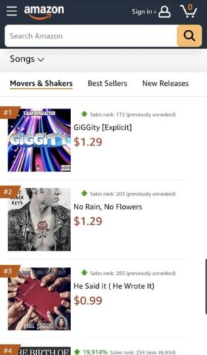 image000001-291x500 TJUAN BENAFACTOR'S "GIGGITY" DEBUTS AT #1 ON AMAZON MOVERS & SHAKERS  