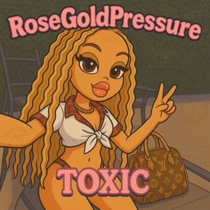 Rose_Gold_Pressure_Toxic_clover RoseGoldPressure is carving out a powerful lane in indie hip-hop with her newest release, “Toxic.”  