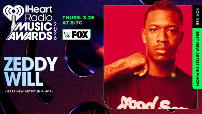 INDI-ARTIST_1920x1080_ZeddyWill Zeddy Will Earns Best New Artist (Hip-Hop) Nomination at 2026 iHeartRadio Music Awards