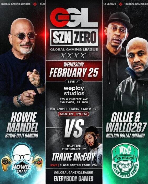 07e3b4a7-dbc7-4ce4-9615-123bfa8c94e4 Global Gaming League Lands in Inglewood as Howie Mandel, Gillie & Wallo Kick Off West Coast Era at WePlay Arena  
