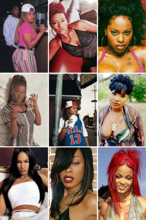 Black-and-White-Aesthetic-Monochrome-Fashion-Photo-Collage-Portrait Queens of the Mic: Women Who Helped Shape 90s and Early-2000s Hip-Hop  