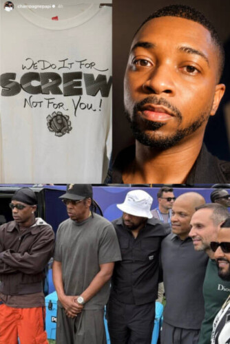 IMG_6518-334x500 Travis Scott's Jay-Z and DJ Khaled Photo Has Inside Sources Convinced It's a Response to Drake, and RKM Legend's Name Is Right In the Middle of It  