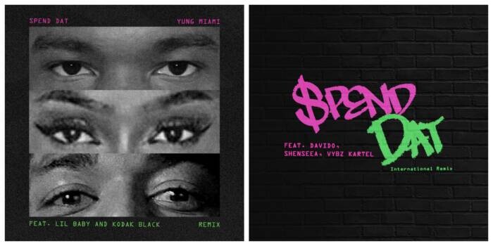 Spend-Dat-Remixes Yung Miami Takes ‘Spend Dat’ Worldwide With New Remixes Featuring Vybz Kartel, Lil Baby, Davido and More  